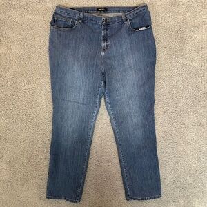 Lee Relaxed Fit Straight Leg Womens Jeans Blue Size 20W Medium Denim
